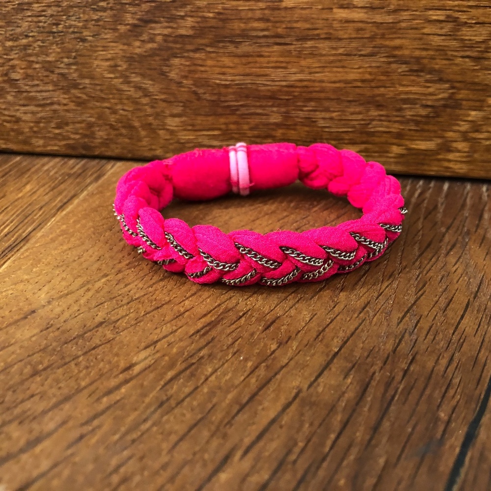Pink Braided Bracelet
